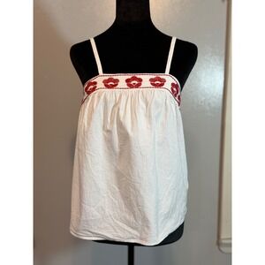 Paris Atelier & Other Stories Embroidered Cami Cottagecore Boho US 0